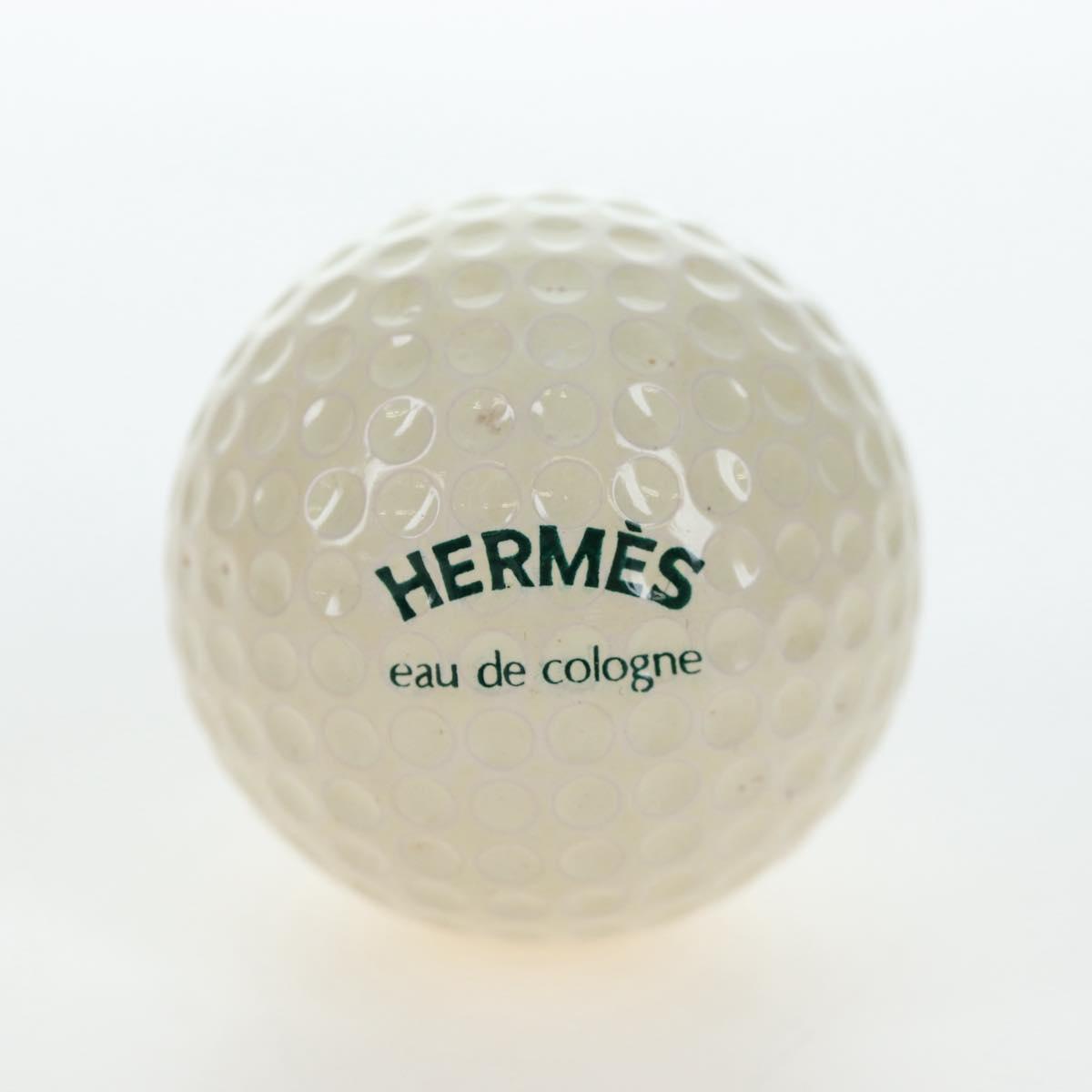 HERMES Eau de Cologne Golf Set perfume Leather White Auth BA15228V