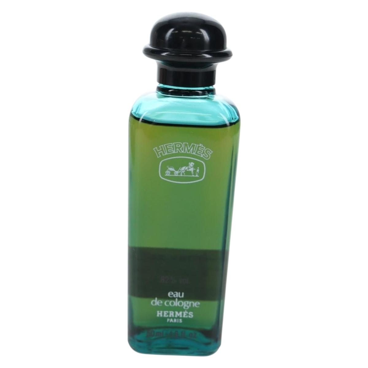 HERMES Eau de Cologne Golf Set perfume Leather White Auth BA15228V