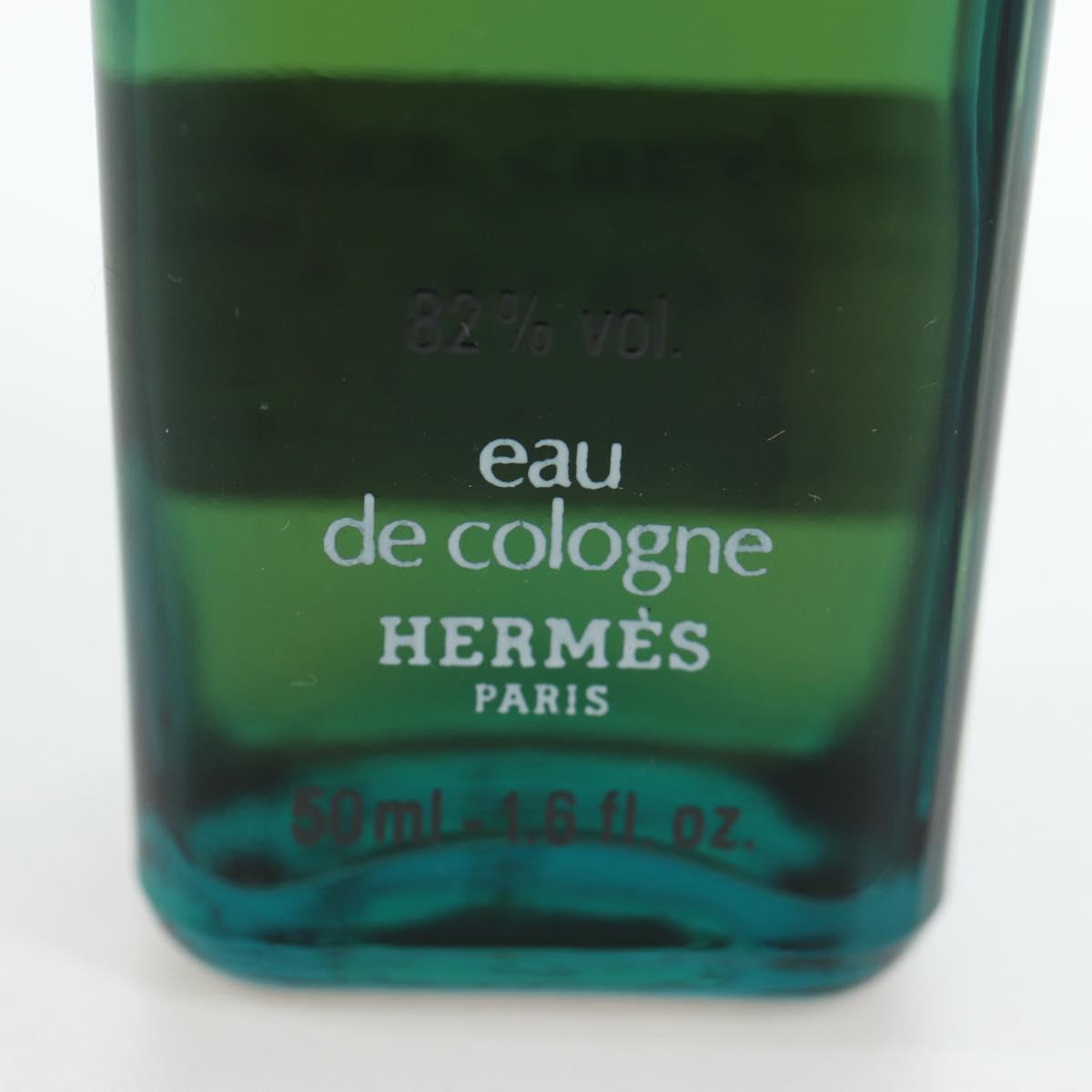 HERMES Eau de Cologne Golf Set perfume Leather White Auth BA15228V