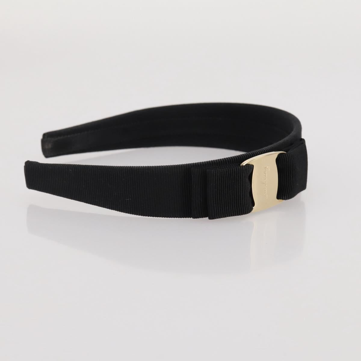 Salvatore Ferragamo Vala Katyusha Canvas Black Auth BA15229