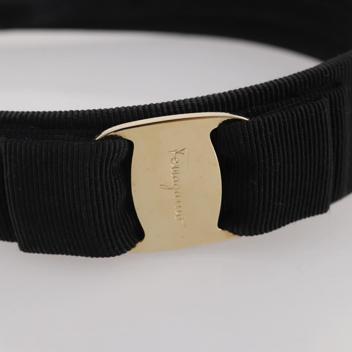 Salvatore Ferragamo Vala Katyusha Canvas Black Auth BA15229