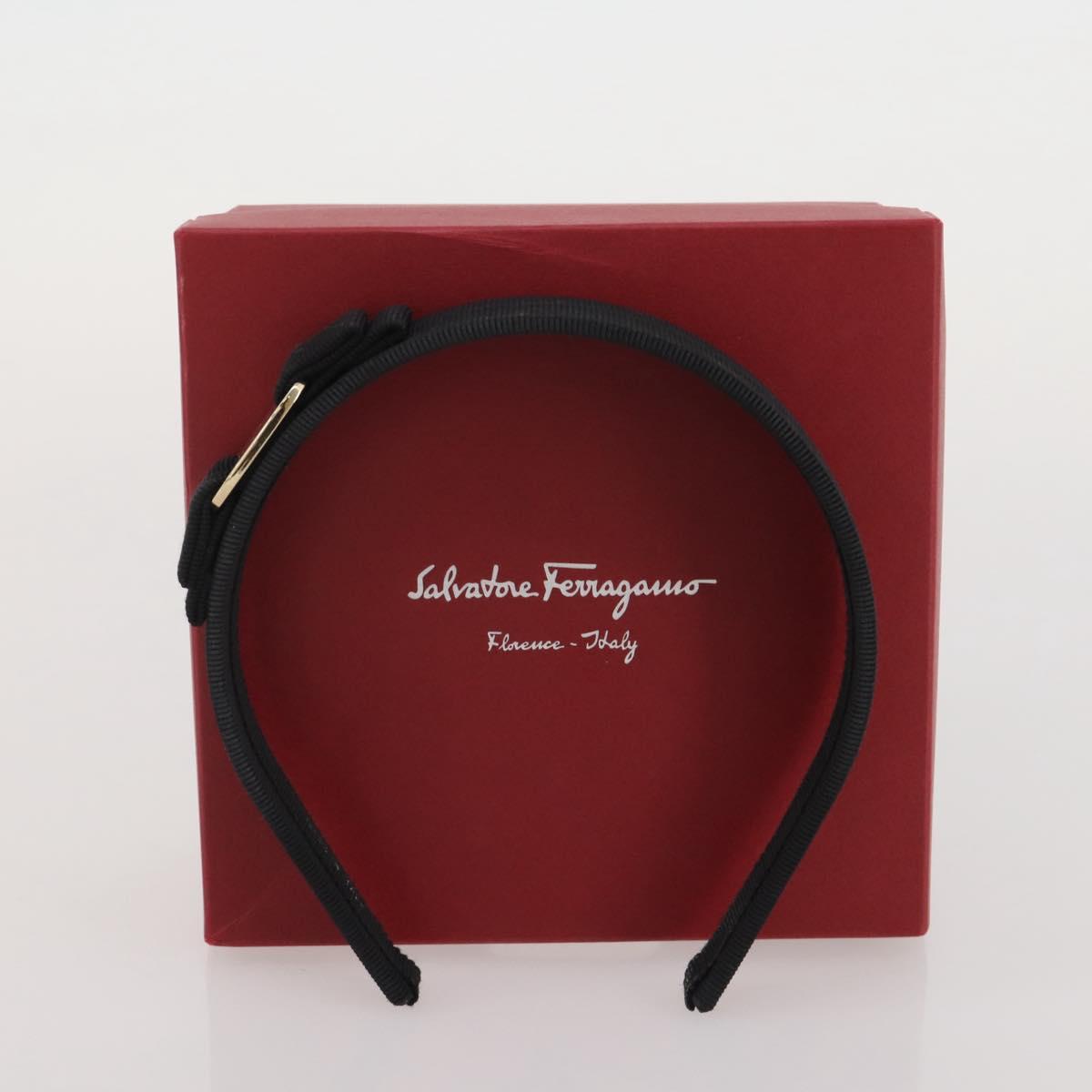 Salvatore Ferragamo Vala Katyusha Canvas Black Auth BA15229
