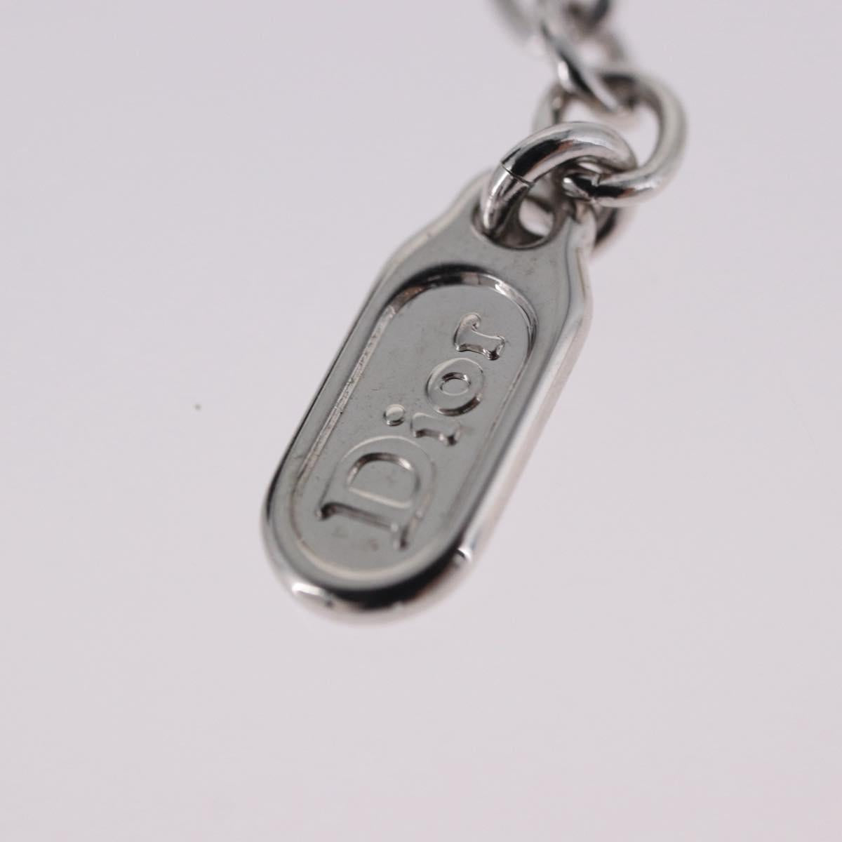 Christian Dior Necklace metal Silver Auth BA15231M