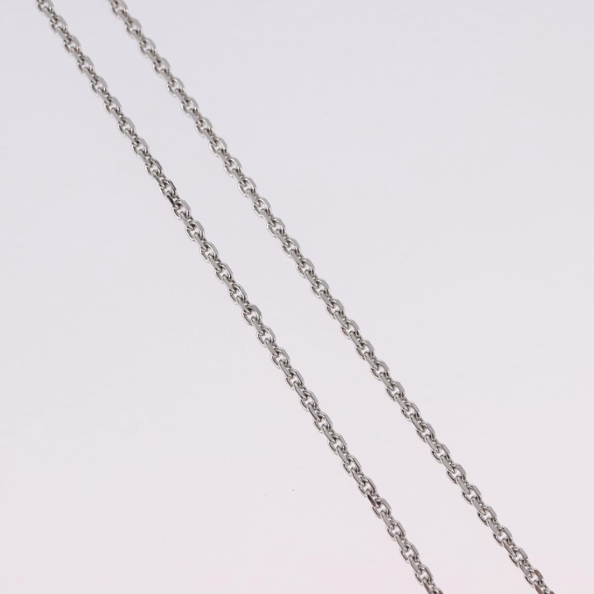 Christian Dior Necklace metal Silver Auth BA15231M