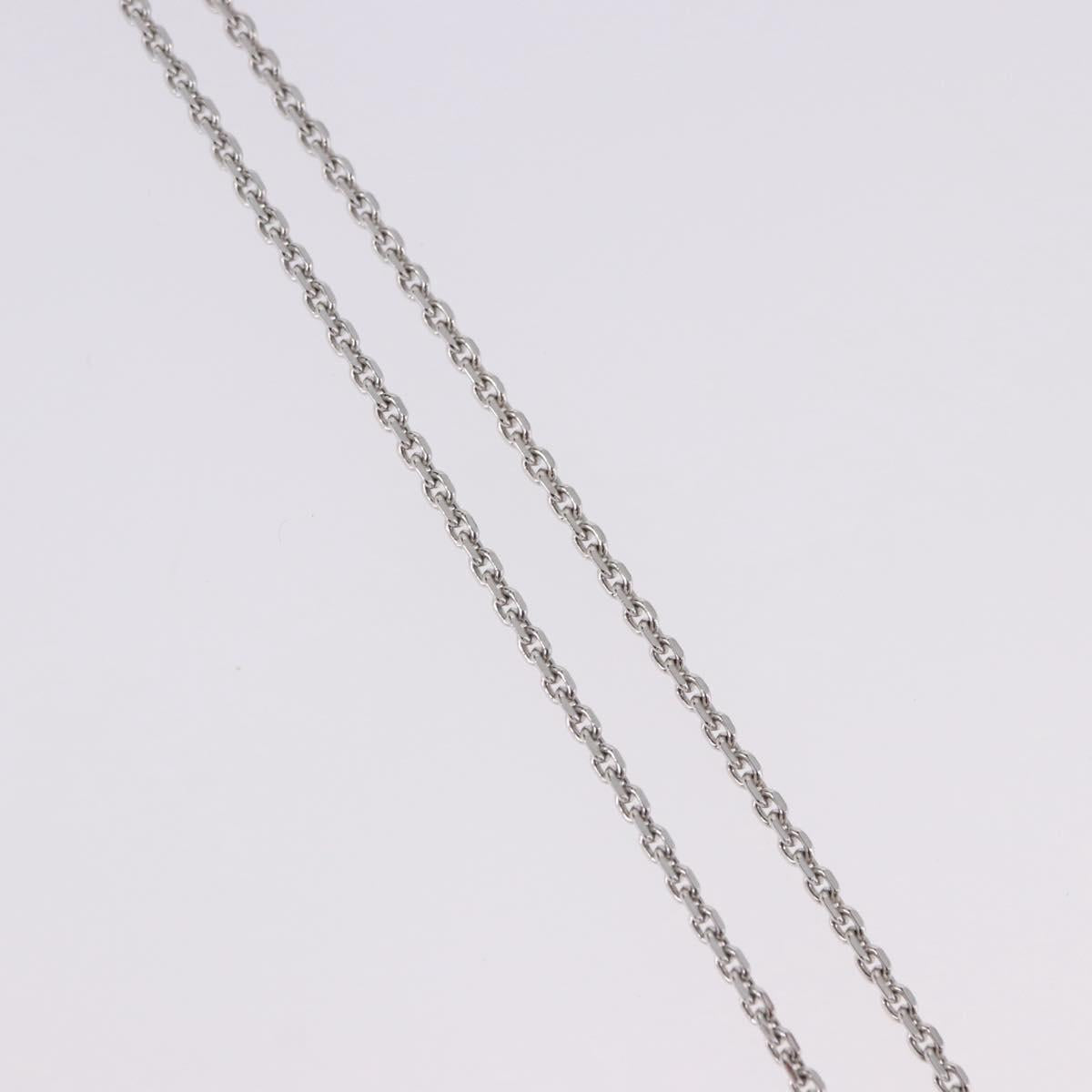 Christian Dior Necklace metal Silver Auth BA15231M