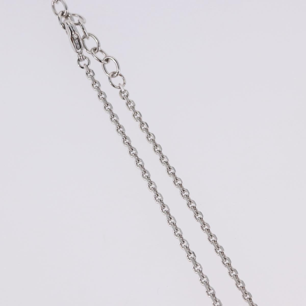 Christian Dior Necklace metal Silver Auth BA15231M