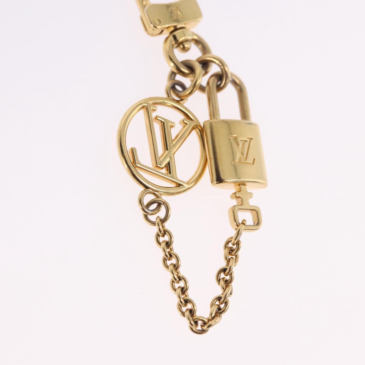 LOUIS VUITTON Micro Charm LV Padlock Charm metal Gold M01555 LV Auth BA15232V