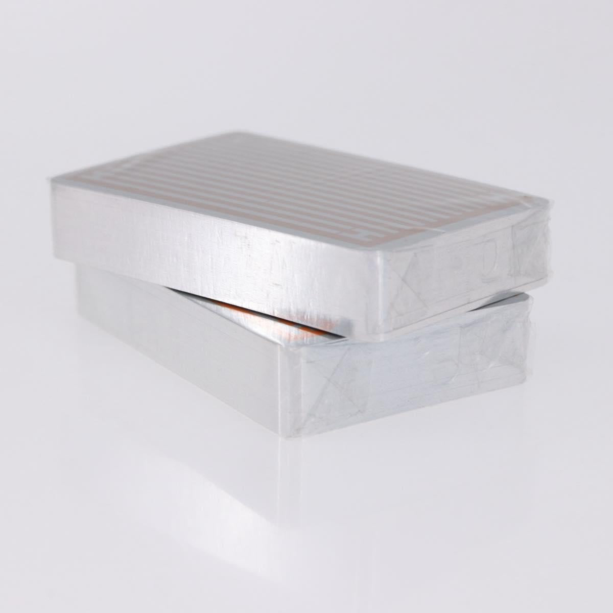 HERMES Playing Cards paper Silver Auth BA15237V
