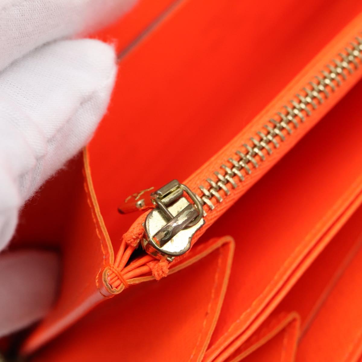 LOUIS VUITTON Monogram Graffiti Zippy Long Wallet Orange M93711 LV Auth BA15238