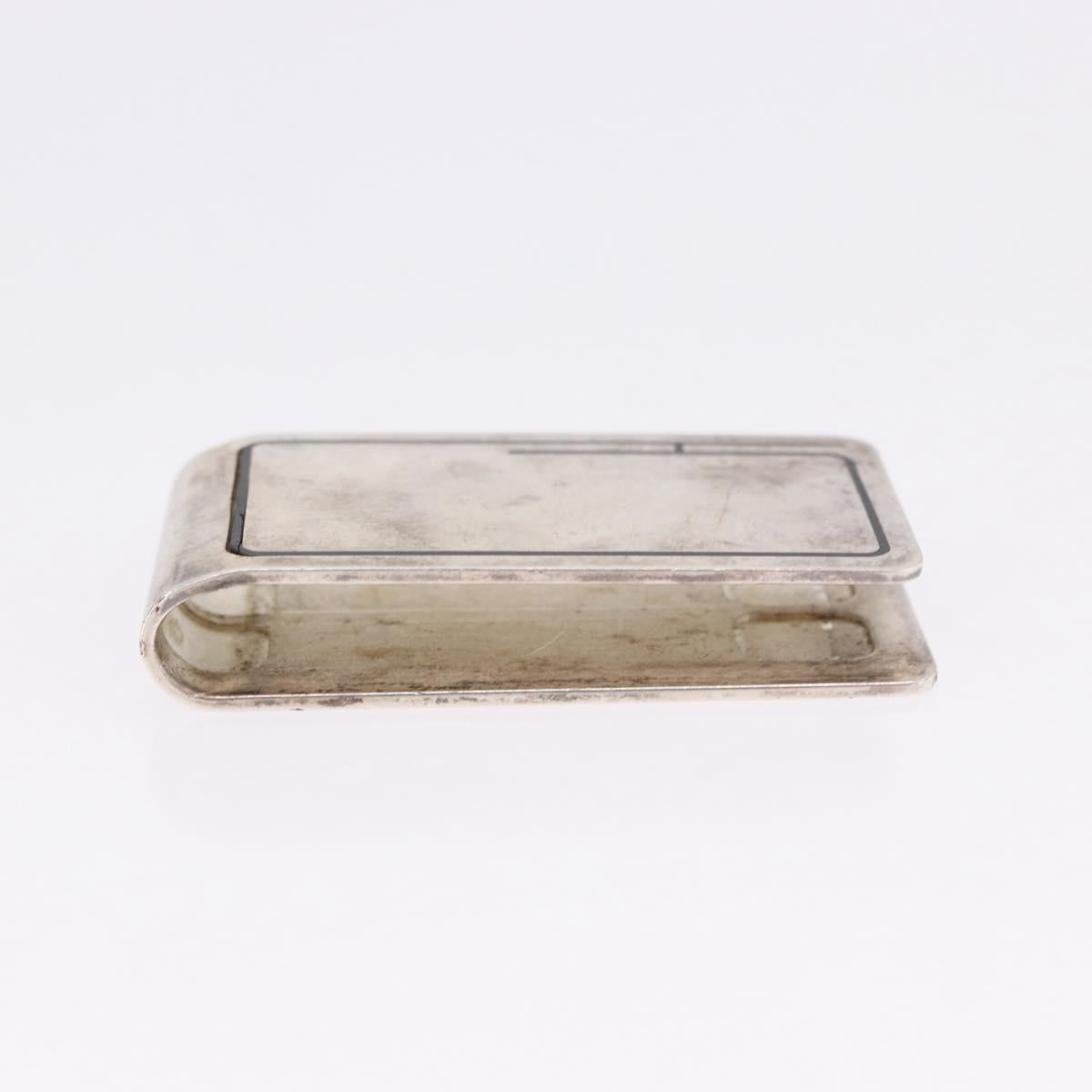 HERMES Money Clip Ag925 Silver Auth BA15239