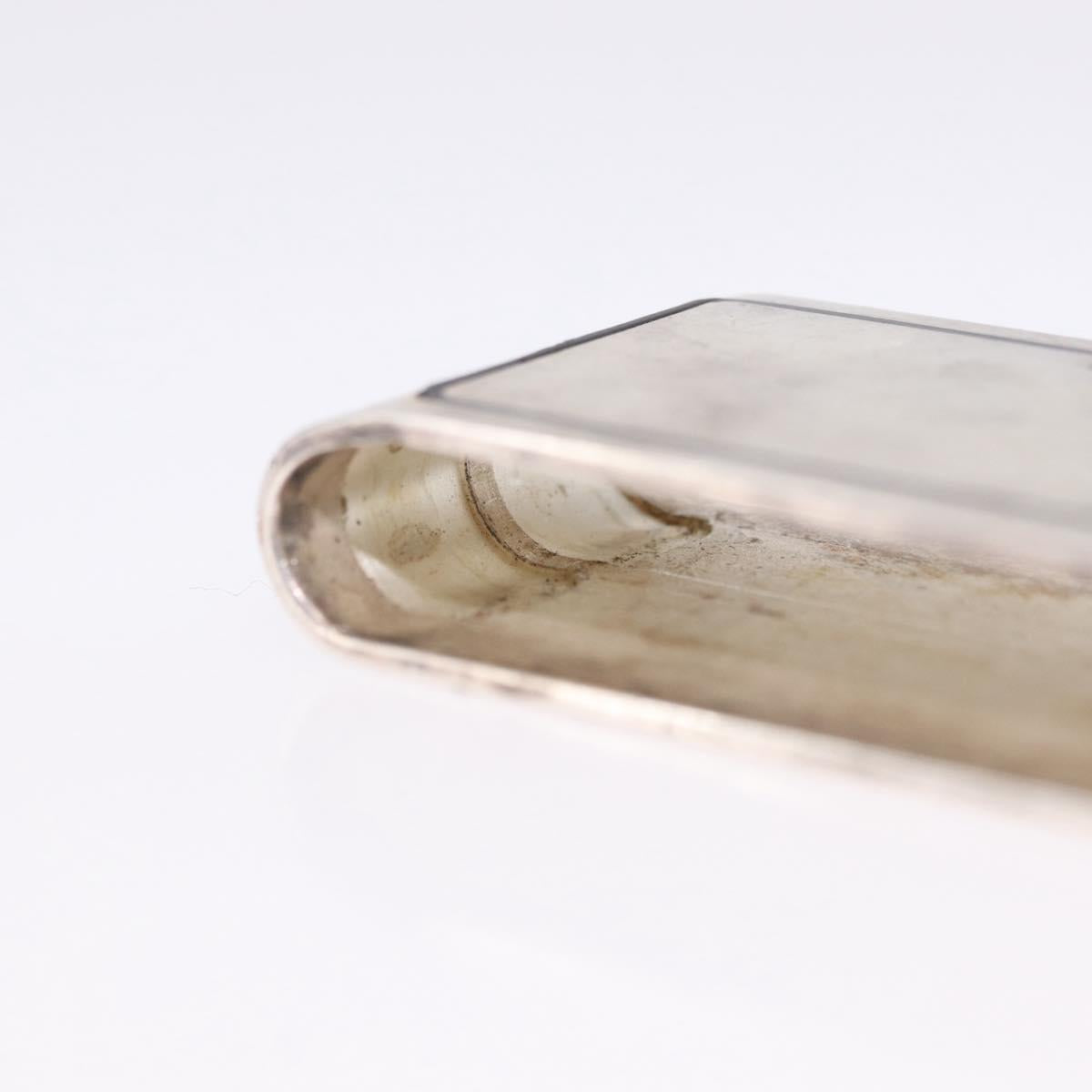 HERMES Money Clip Ag925 Silver Auth BA15239