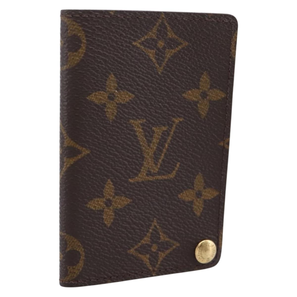 LOUIS VUITTON Monogram Porto Cartes Crdit Pression Card Case M60937 Auth BA15240