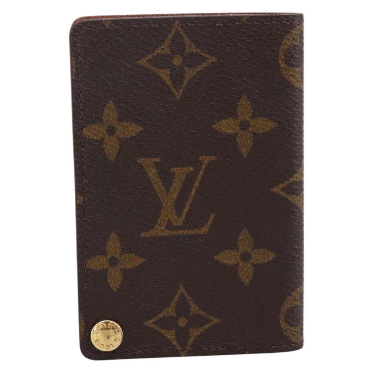 LOUIS VUITTON Monogram Porto Cartes Crdit Pression Card Case M60937 Auth BA15240