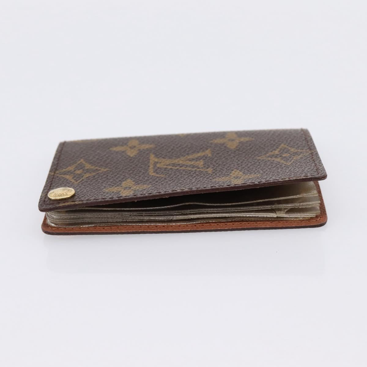 LOUIS VUITTON Monogram Porto Cartes Crdit Pression Card Case M60937 Auth BA15240