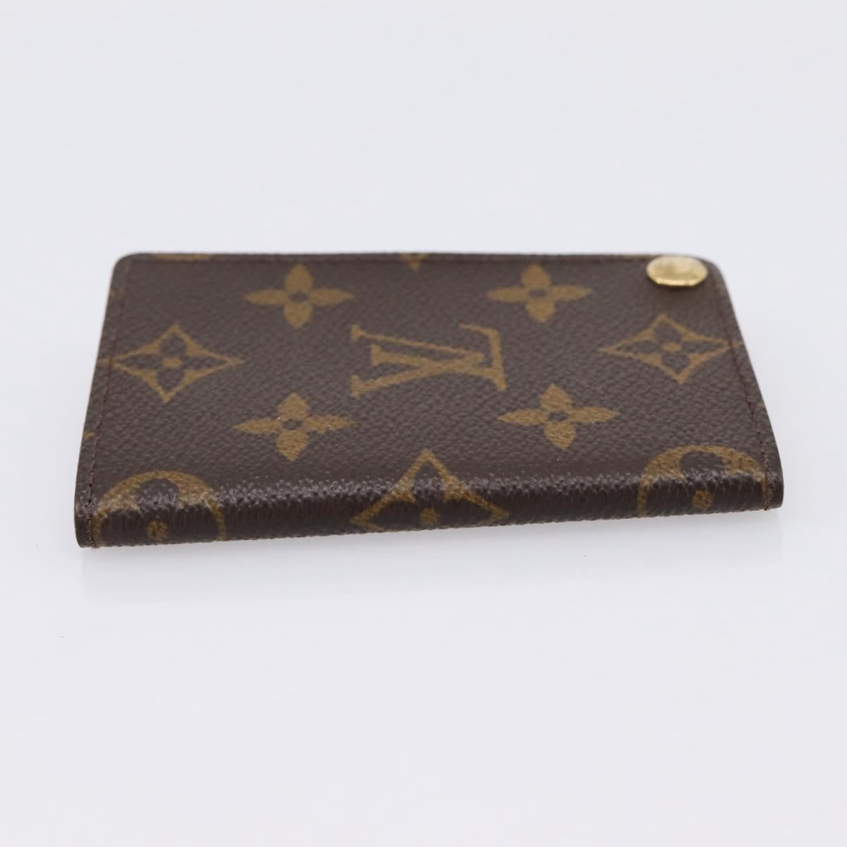 LOUIS VUITTON Monogram Porto Cartes Crdit Pression Card Case M60937 Auth BA15240