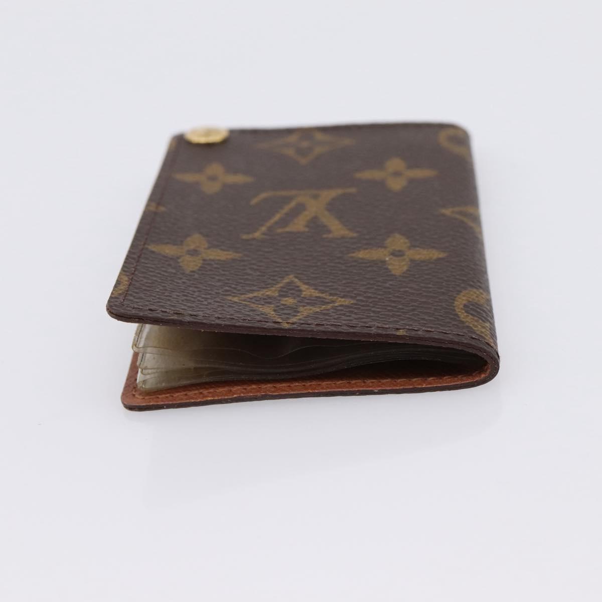 LOUIS VUITTON Monogram Porto Cartes Crdit Pression Card Case M60937 Auth BA15240