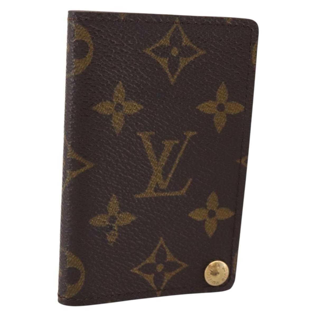 LOUIS VUITTON Monogram Porto Cartes Crdit Pression Card Case M60937 Auth BA15241