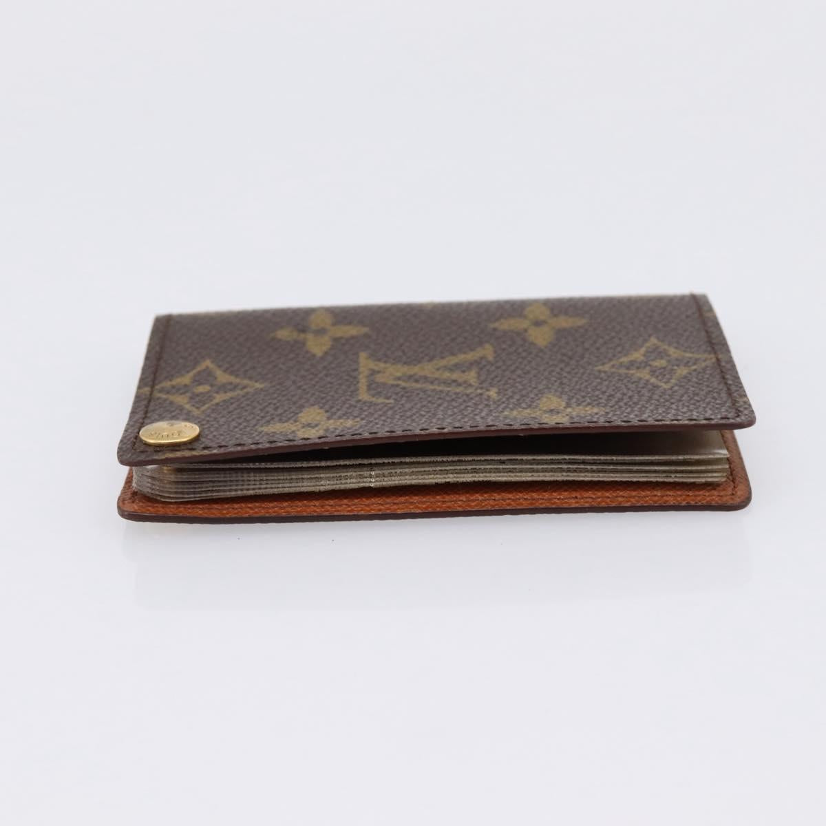 LOUIS VUITTON Monogram Porto Cartes Crdit Pression Card Case M60937 Auth BA15241