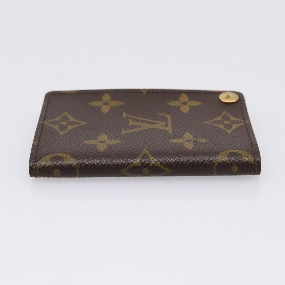 LOUIS VUITTON Monogram Porto Cartes Crdit Pression Card Case M60937 Auth BA15241