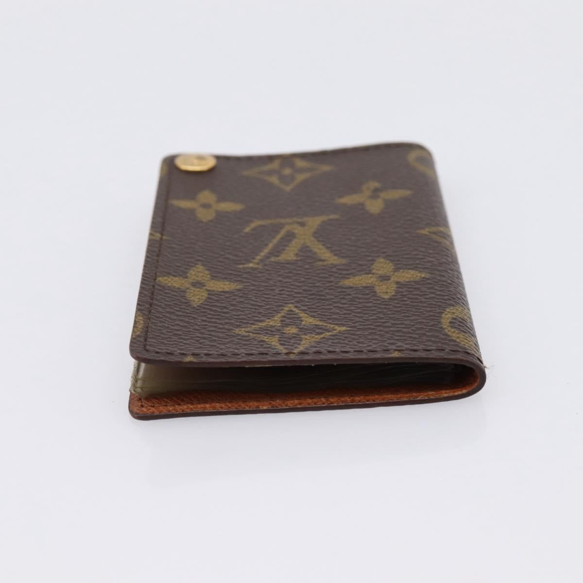 LOUIS VUITTON Monogram Porto Cartes Crdit Pression Card Case M60937 Auth BA15241