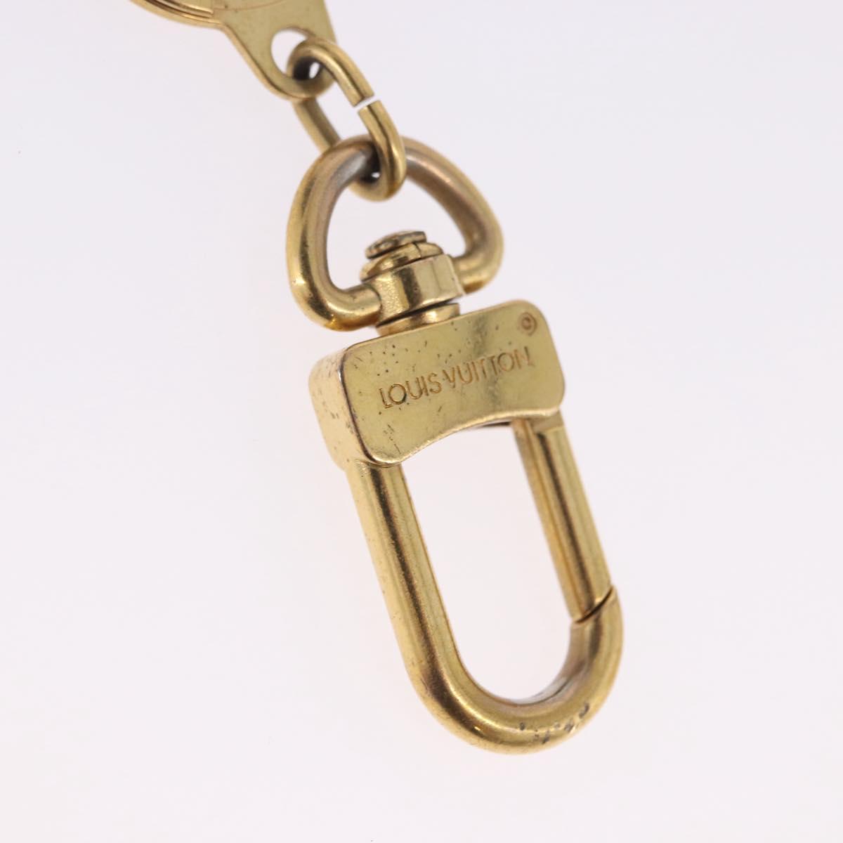 LOUIS VUITTON Anneau Cles Key Holder metal 2 Set Gold Tone M62698 Auth BA15243