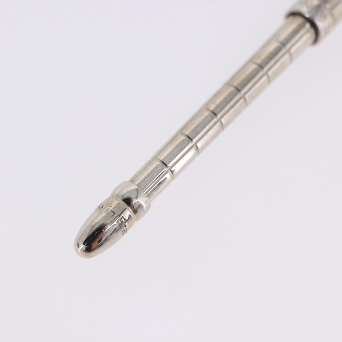 LOUIS VUITTON Styro Agenda Ballpoint Pen metal Silver LV Auth BA15245