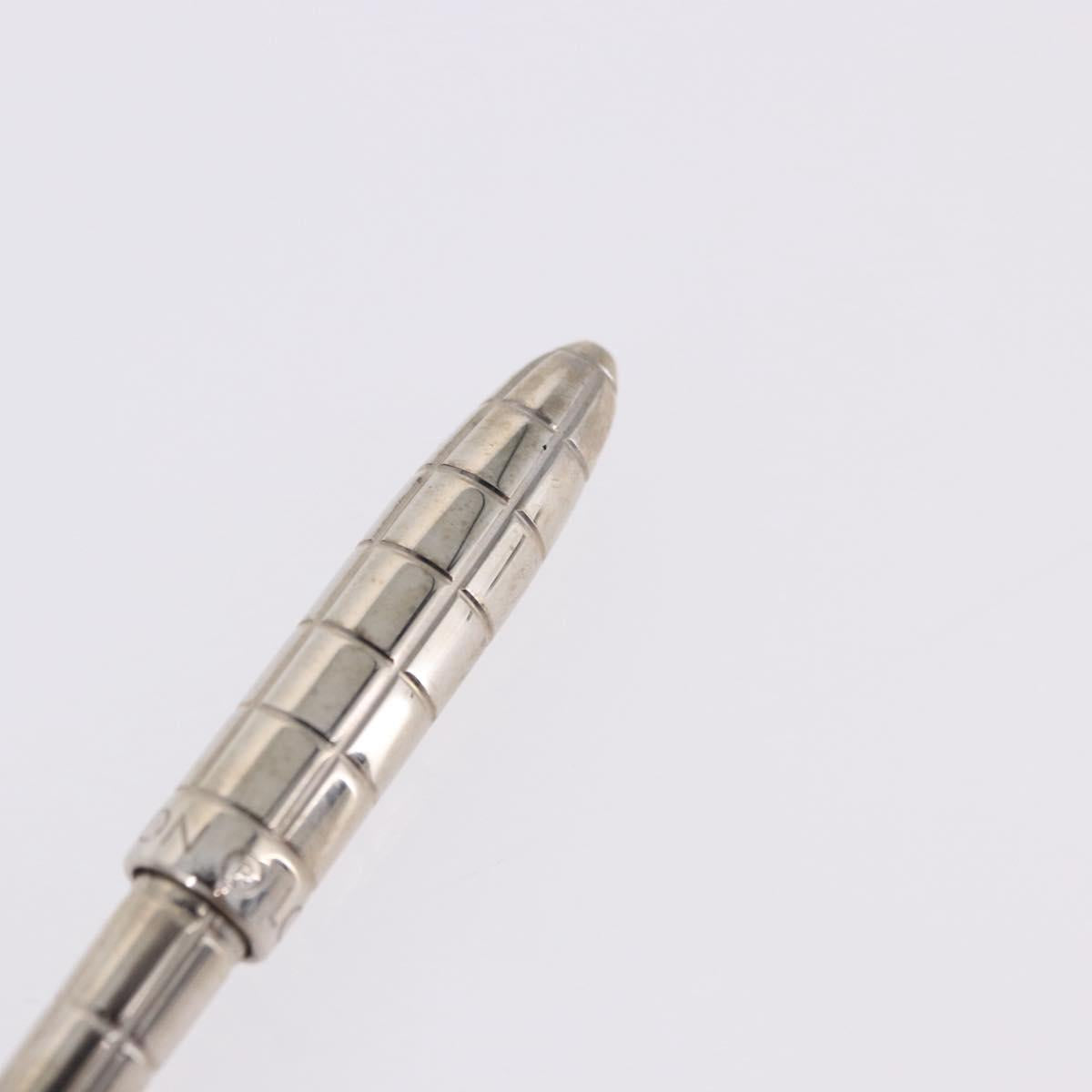 LOUIS VUITTON Styro Agenda Ballpoint Pen metal Silver LV Auth BA15245