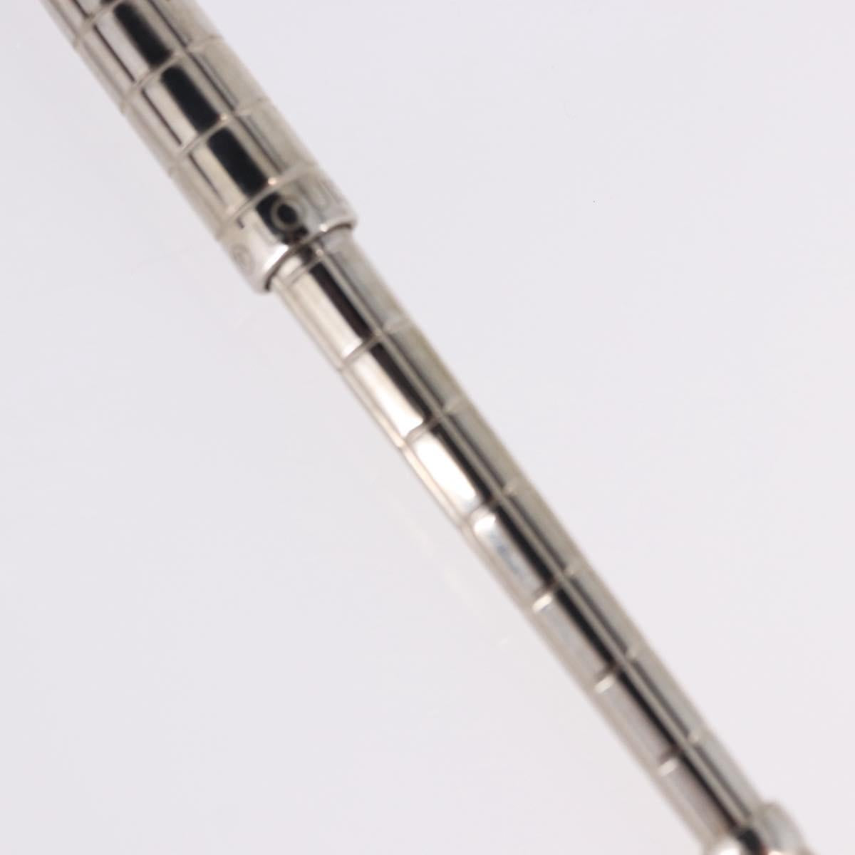 LOUIS VUITTON Styro Agenda Ballpoint Pen metal Silver LV Auth BA15245