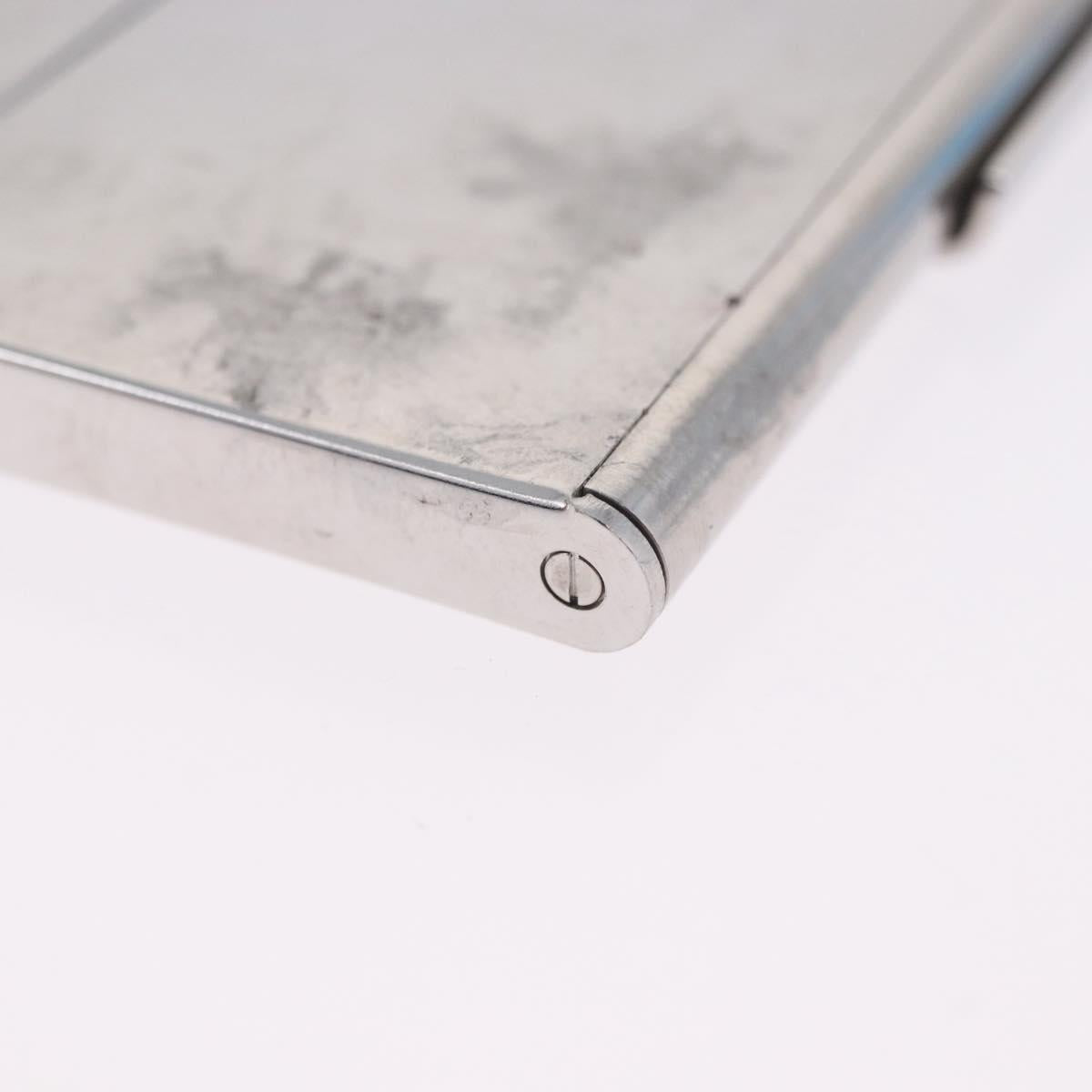 LOUIS VUITTON Porte Cartes Champs Elysees Card Case Silver M65227 Auth BA15246