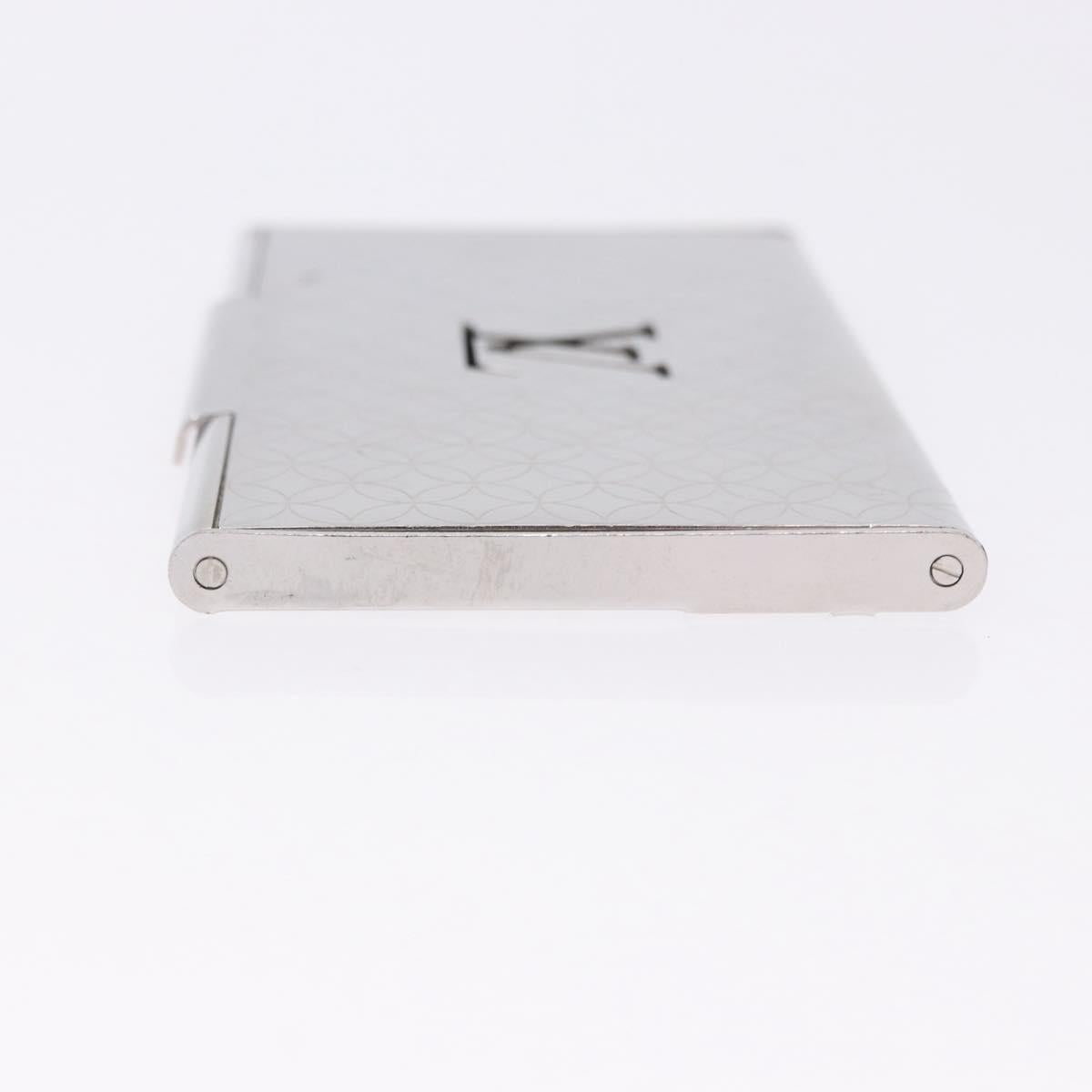 LOUIS VUITTON Porte Cartes Champs Elysees Card Case Silver M65227 Auth BA15246