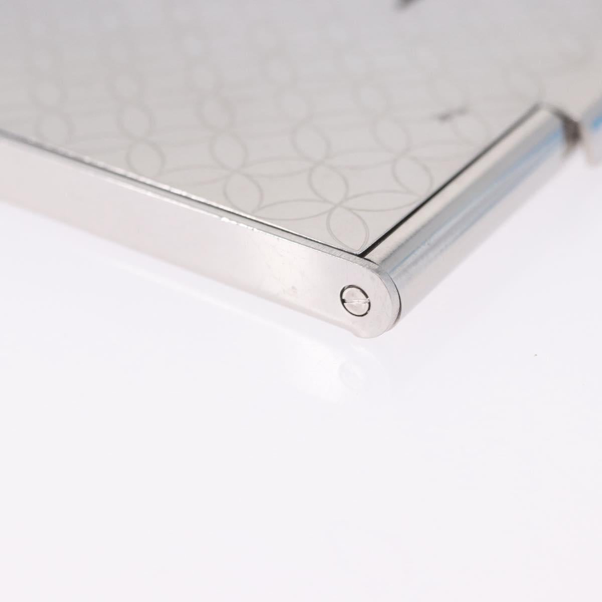 LOUIS VUITTON Porte Cartes Champs Elysees Card Case Silver M65227 Auth BA15246