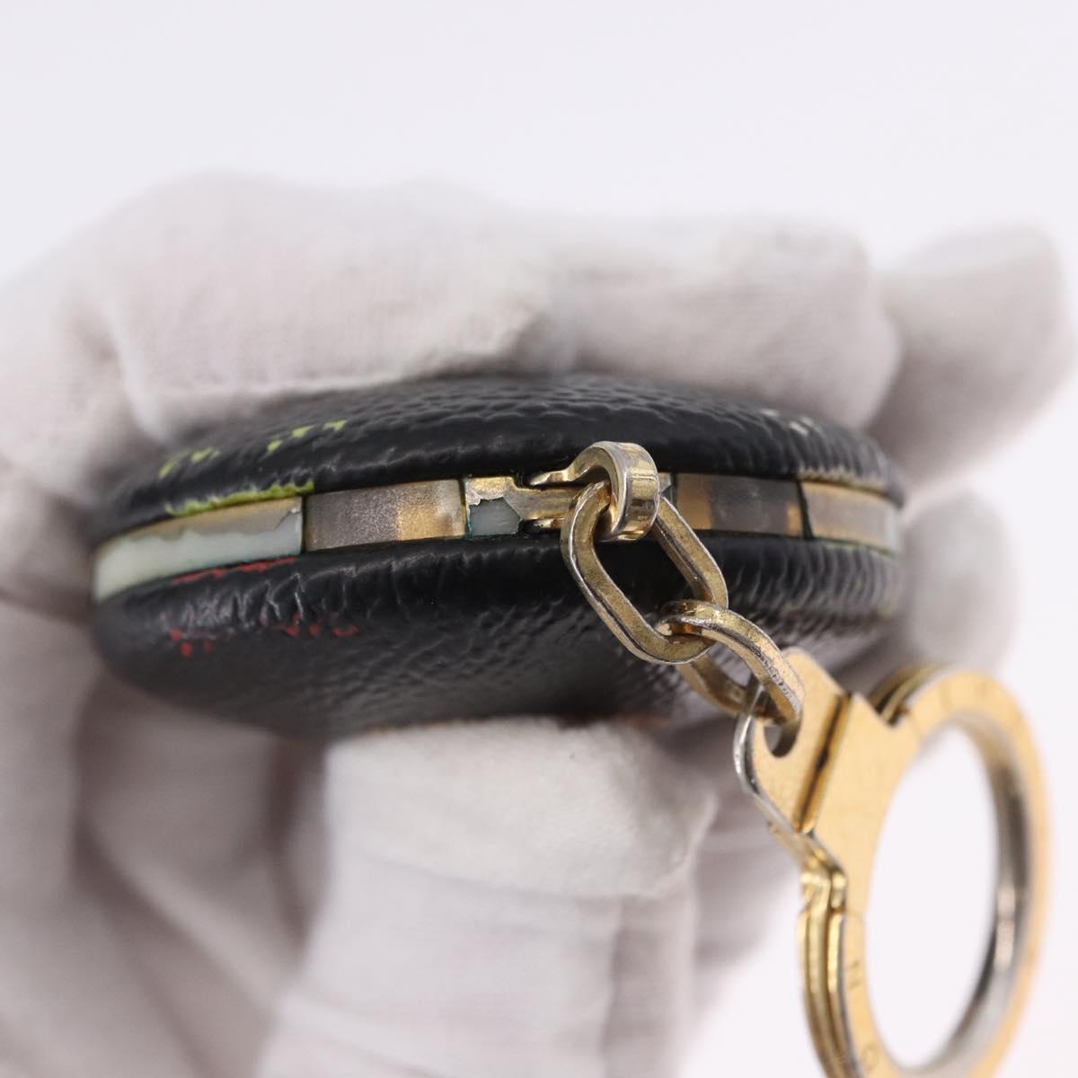 LOUIS VUITTON Monogram Multicolor Astropill Key Holder Black M51912 Auth BA15250