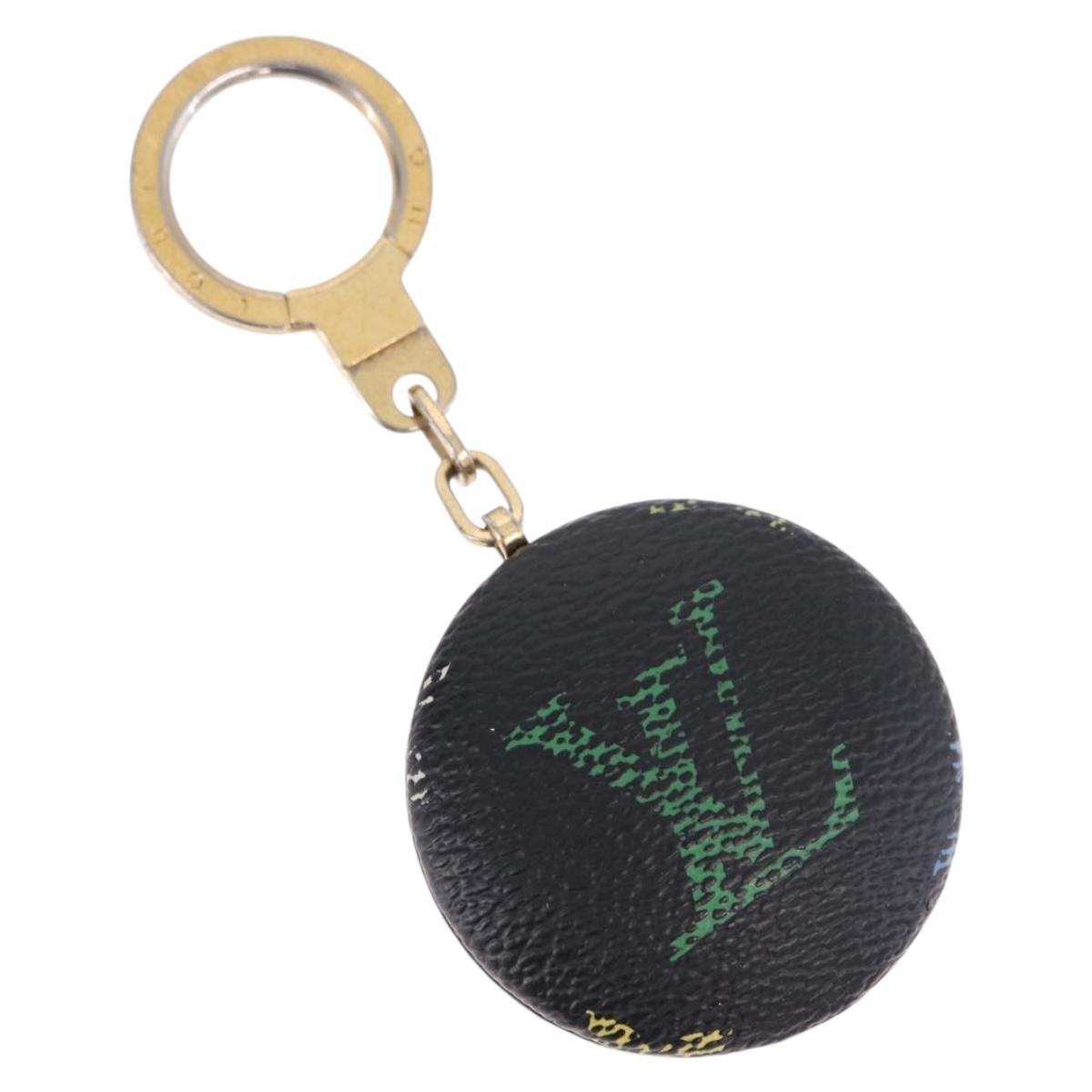 LOUIS VUITTON Monogram Multicolor Astropill Key Holder Black M51912 Auth BA15250