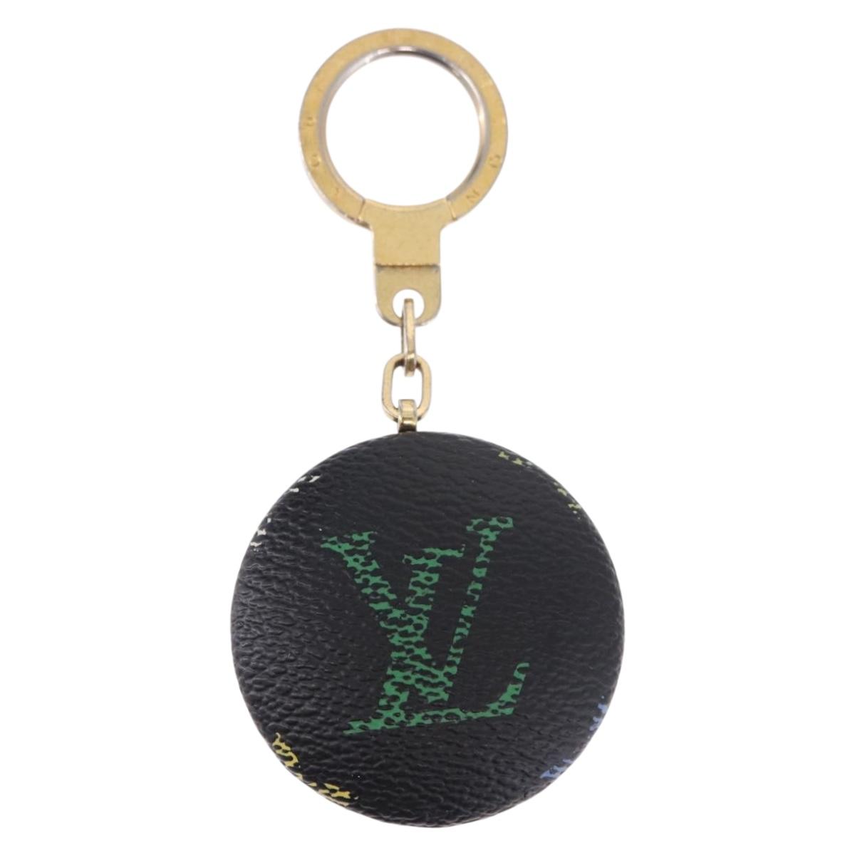 LOUIS VUITTON Monogram Multicolor Astropill Key Holder Black M51912 Auth BA15250