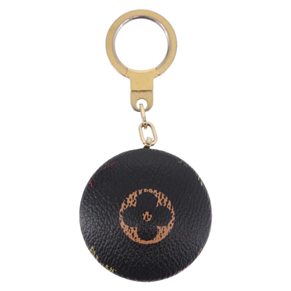 LOUIS VUITTON Monogram Multicolor Astropill Key Holder Black M51912 Auth BA15250