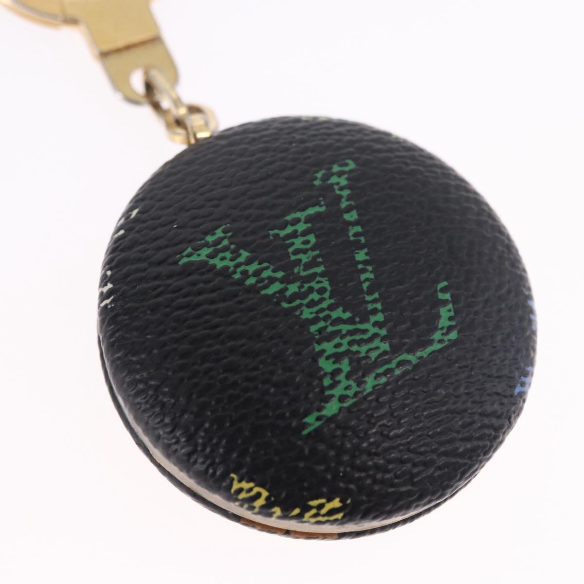 LOUIS VUITTON Monogram Multicolor Astropill Key Holder Black M51912 Auth BA15250