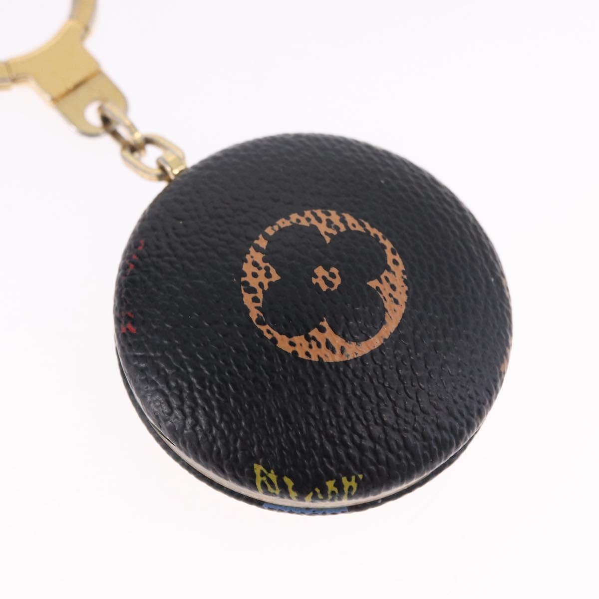 LOUIS VUITTON Monogram Multicolor Astropill Key Holder Black M51912 Auth BA15250