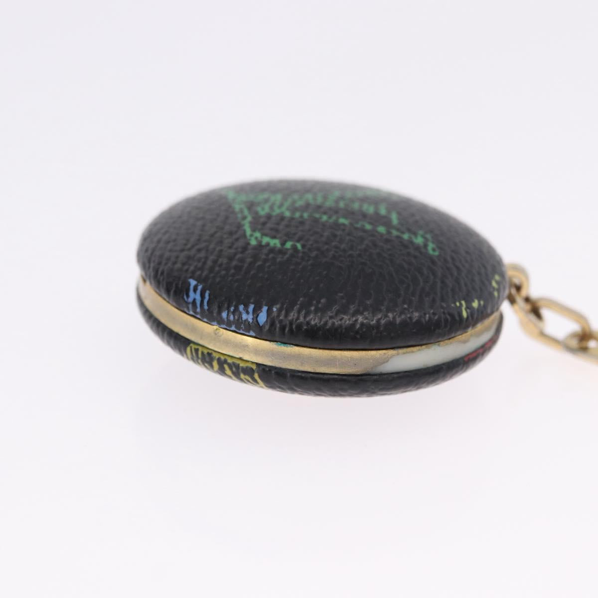 LOUIS VUITTON Monogram Multicolor Astropill Key Holder Black M51912 Auth BA15250