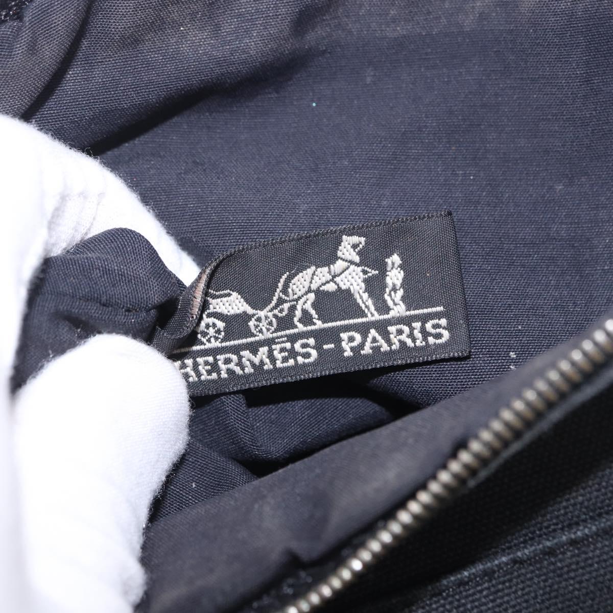 HERMES Bolide PM Pouch Cotton Black Auth BA15257