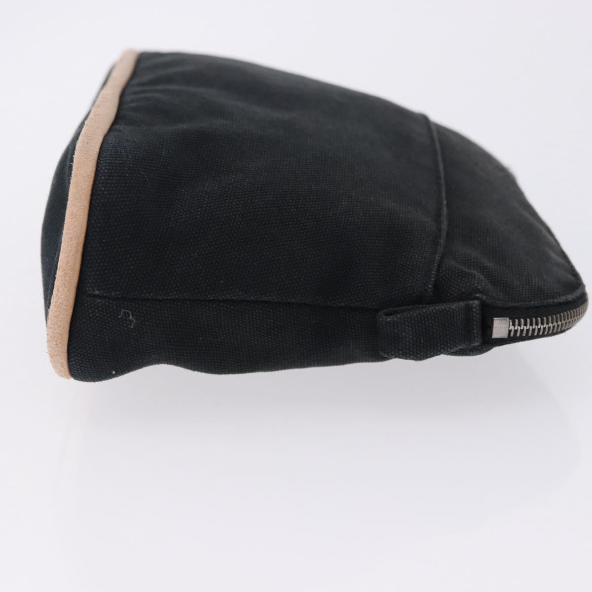 HERMES Bolide PM Pouch Cotton Black Auth BA15257