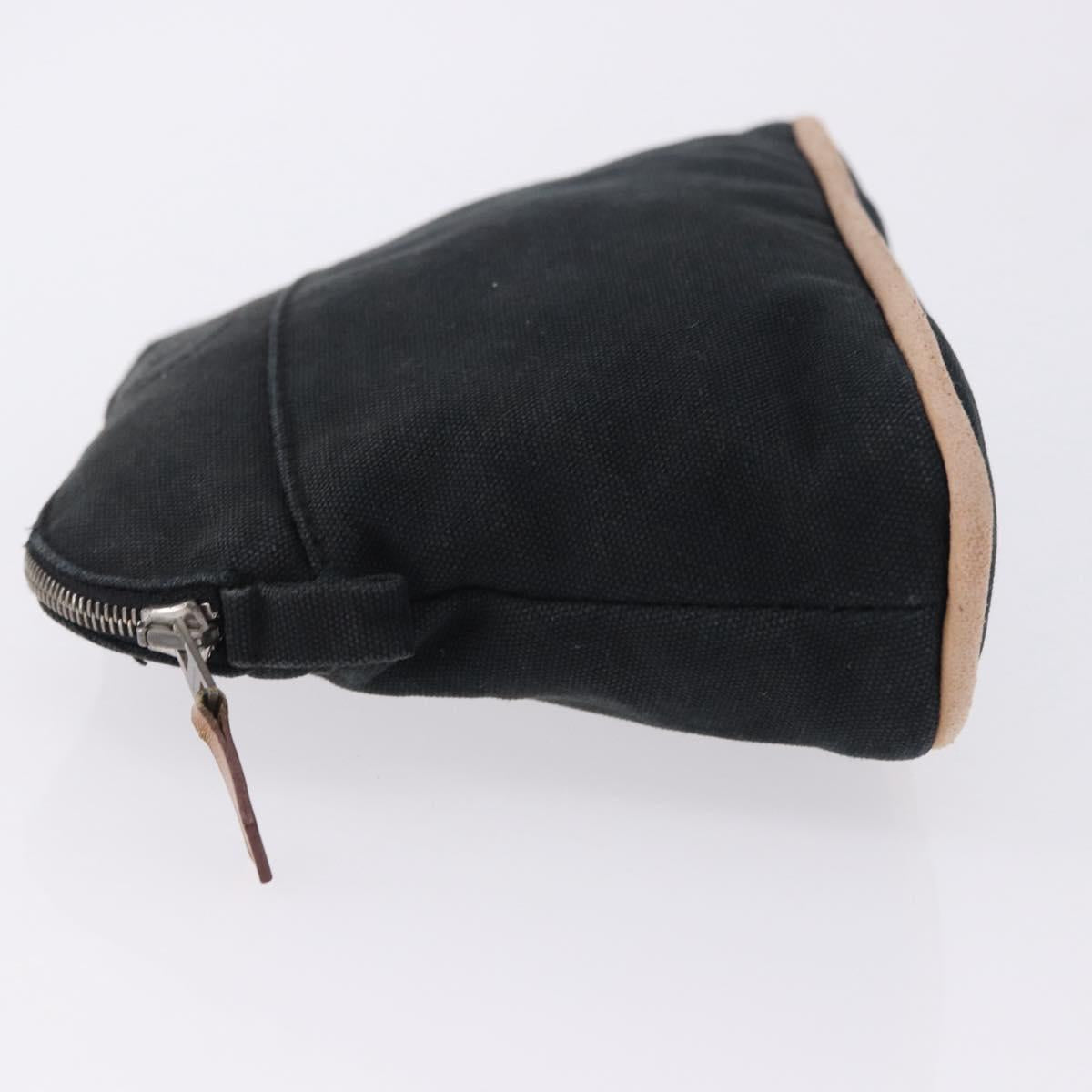 HERMES Bolide PM Pouch Cotton Black Auth BA15257