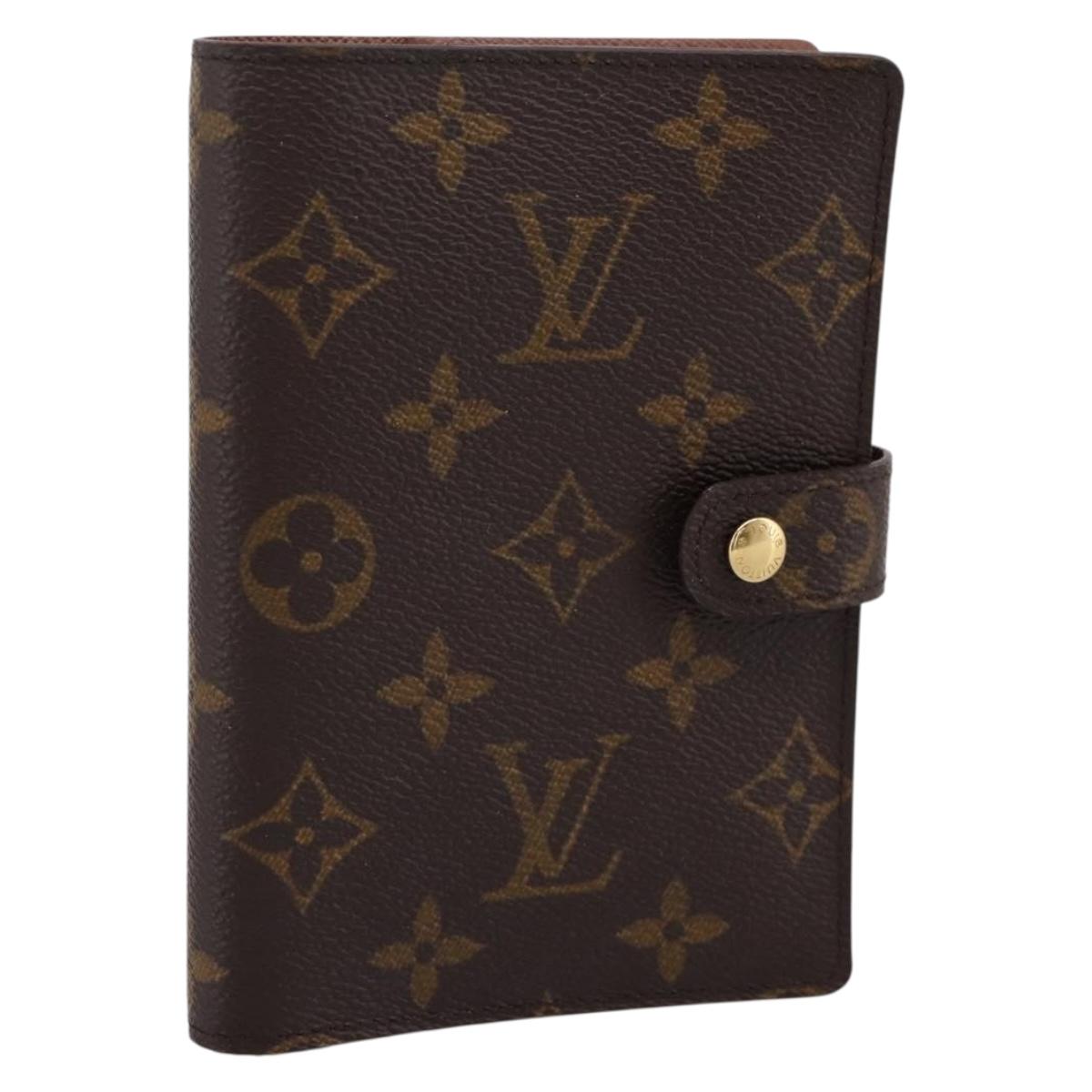 LOUIS VUITTON Monogram Agenda PM Day Planner Cover R20005 LV Auth BA15259A
