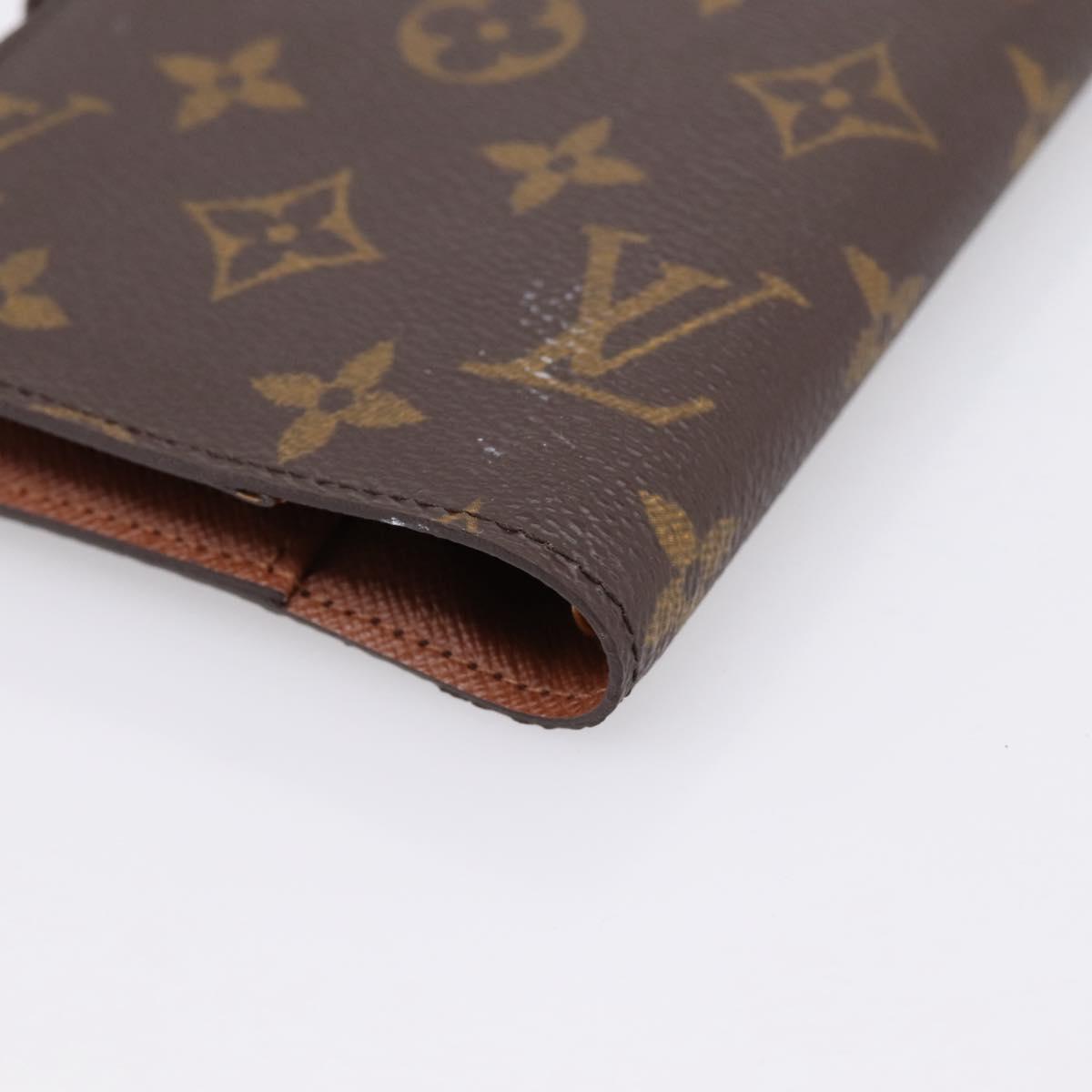 LOUIS VUITTON Monogram Agenda PM Day Planner Cover R20005 LV Auth BA15259A