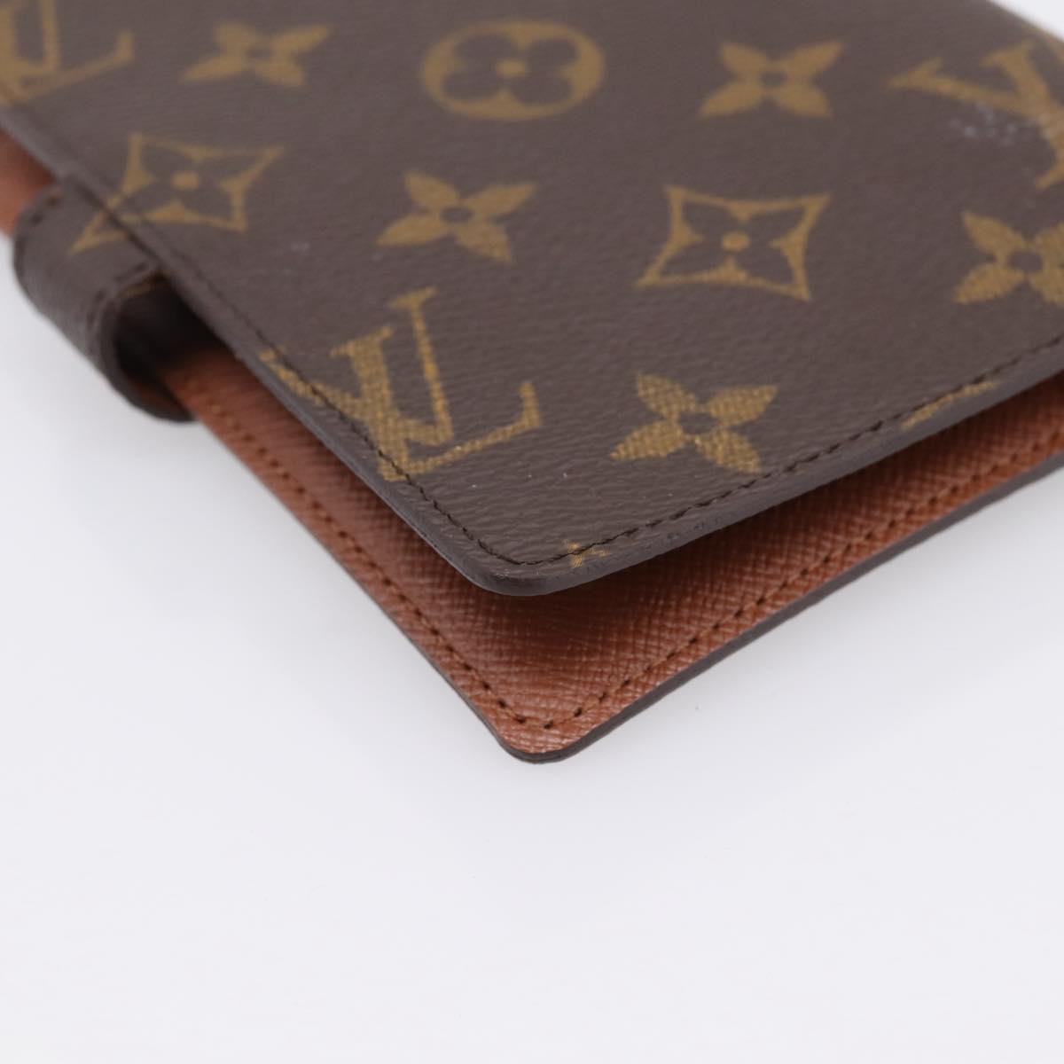 LOUIS VUITTON Monogram Agenda PM Day Planner Cover R20005 LV Auth BA15259A