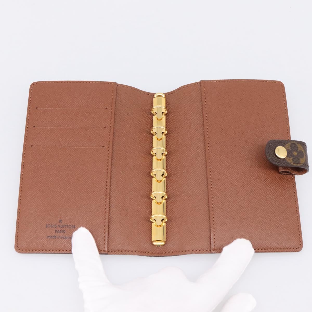 LOUIS VUITTON Monogram Agenda PM Day Planner Cover R20005 LV Auth BA15259A