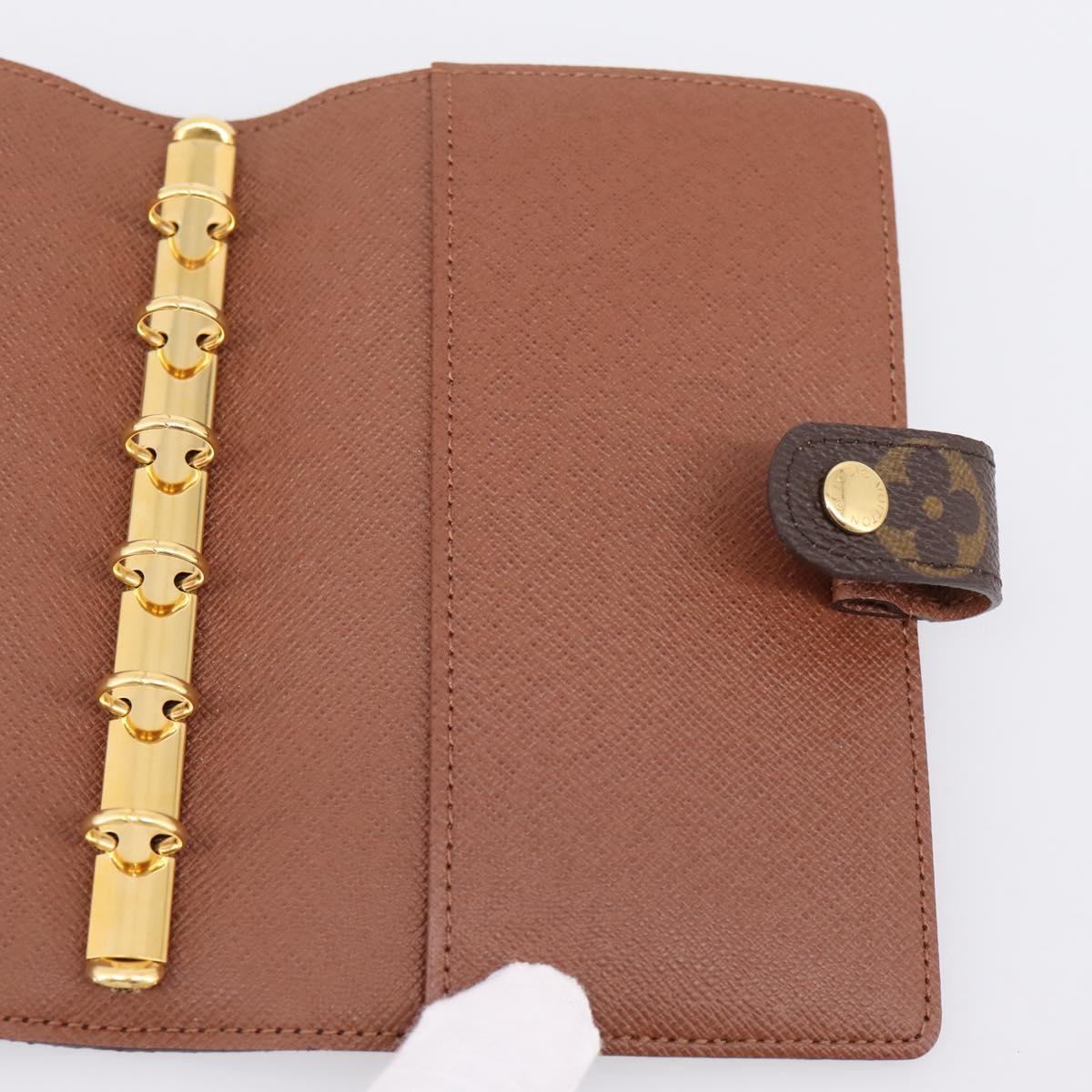 LOUIS VUITTON Monogram Agenda PM Day Planner Cover R20005 LV Auth BA15259A