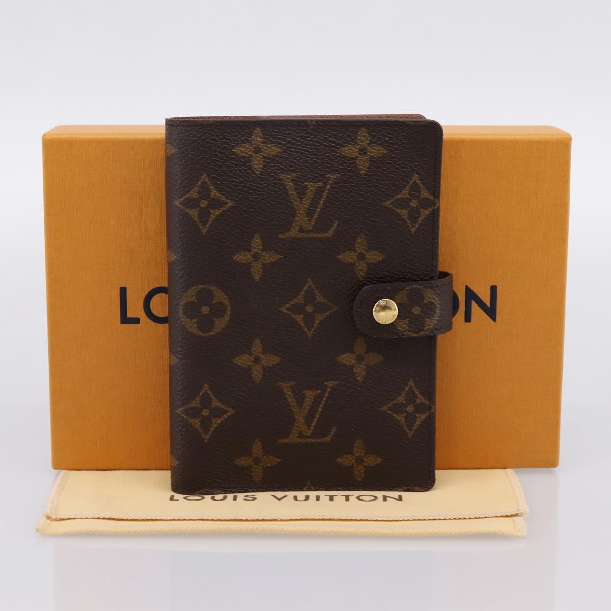 LOUIS VUITTON Monogram Agenda PM Day Planner Cover R20005 LV Auth BA15259A