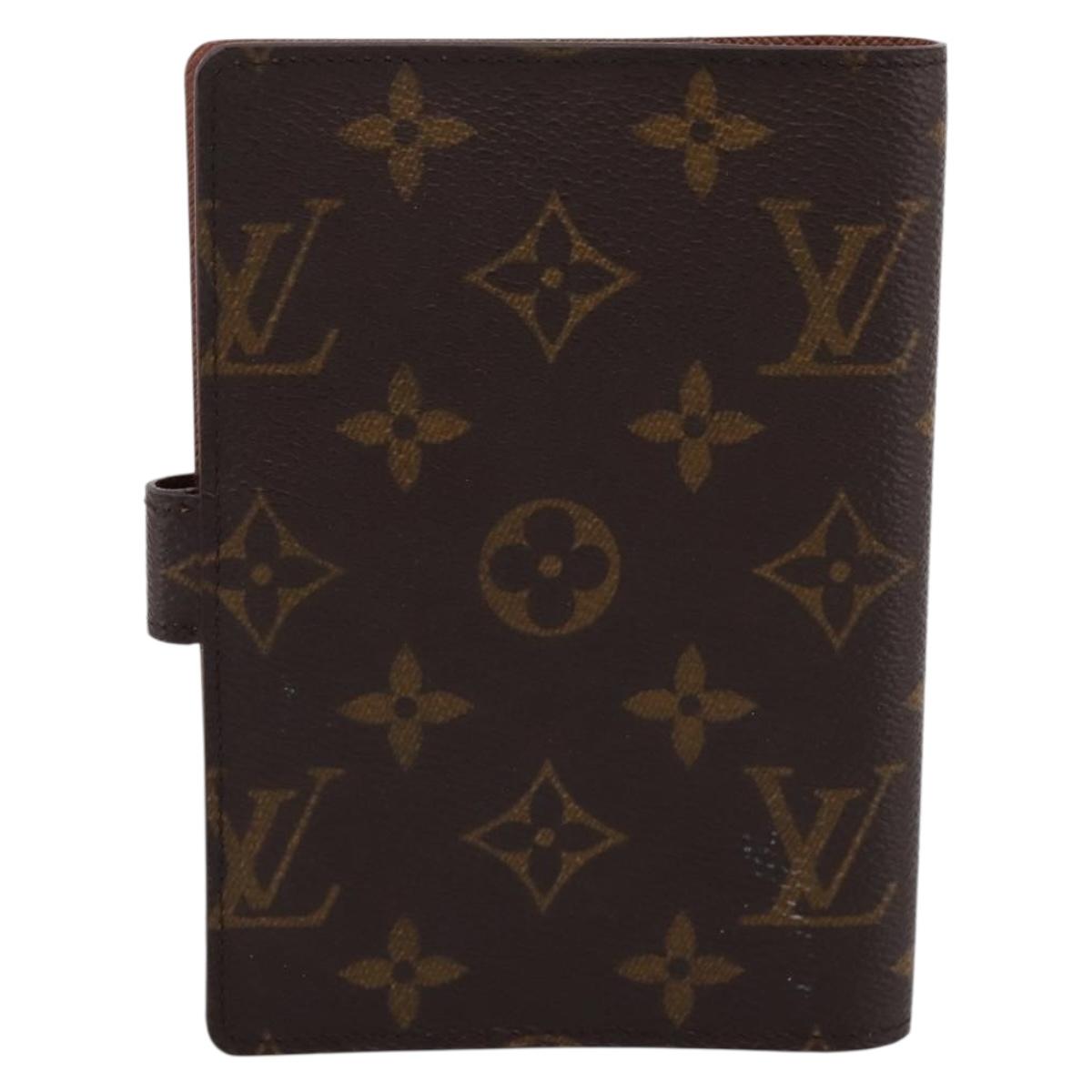LOUIS VUITTON Monogram Agenda PM Day Planner Cover R20005 LV Auth BA15259A