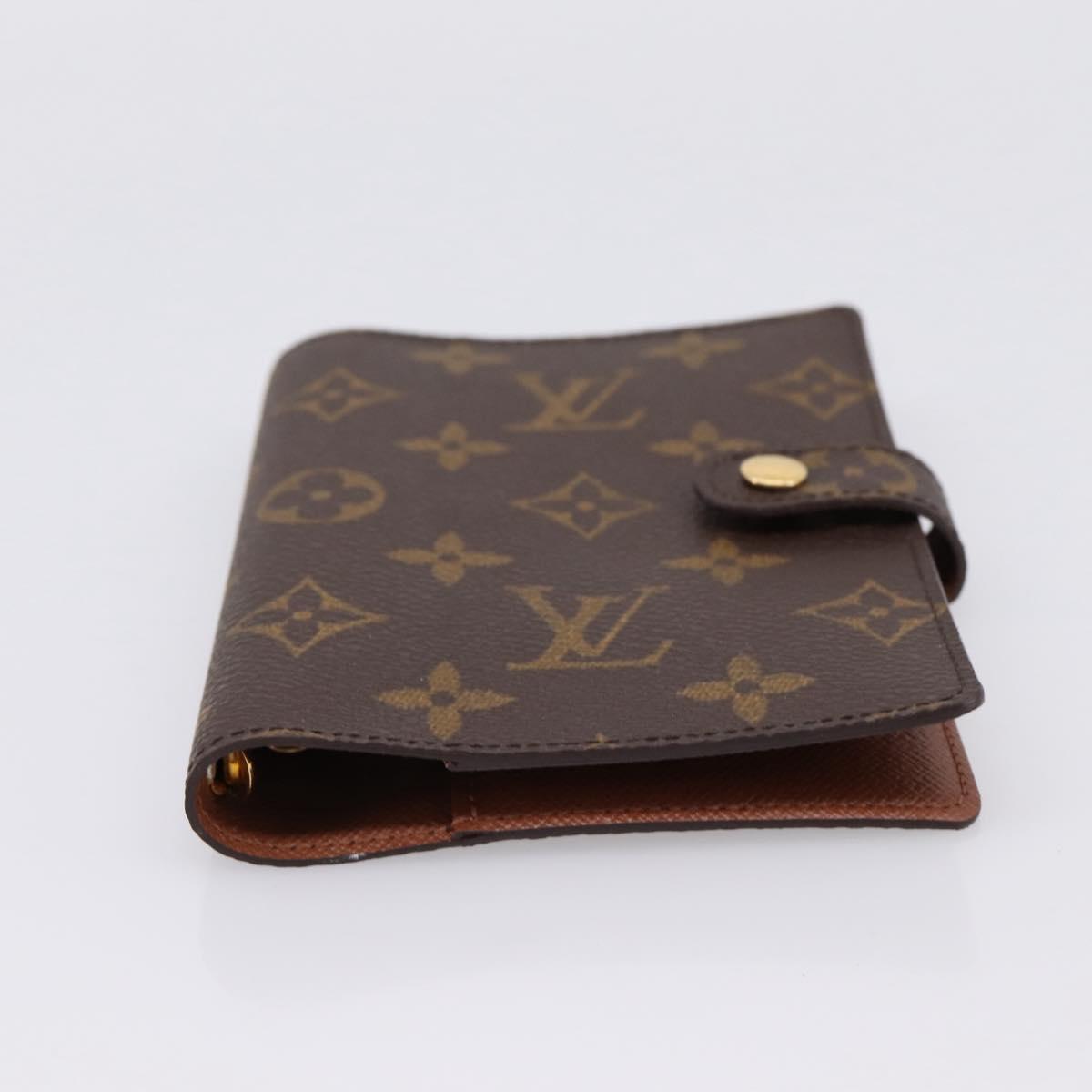 LOUIS VUITTON Monogram Agenda PM Day Planner Cover R20005 LV Auth BA15259A