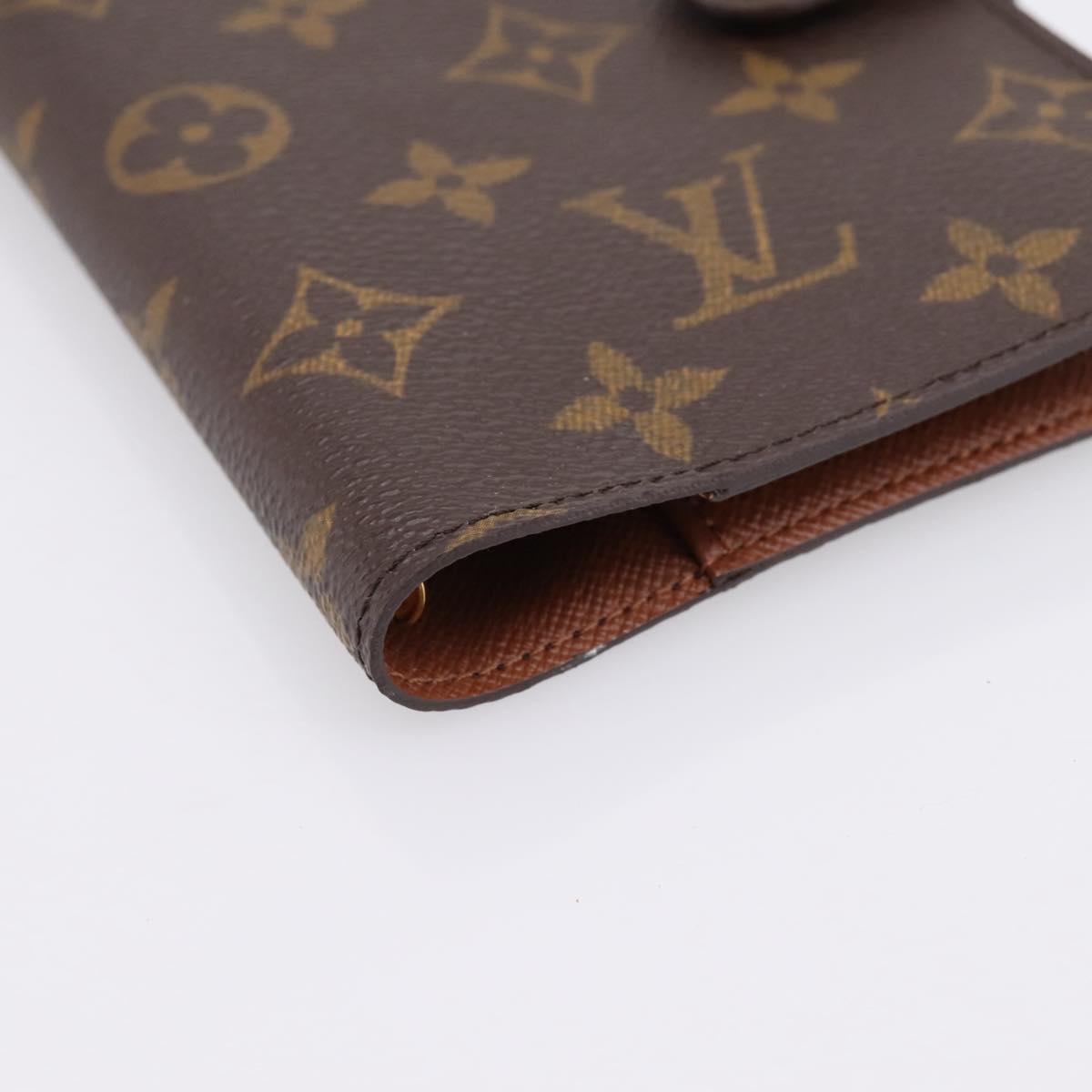 LOUIS VUITTON Monogram Agenda PM Day Planner Cover R20005 LV Auth BA15259A